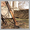 Scrap-metal. Remains after unfinished reconstruction works