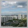 The View of North-West district of Moscow and Strogino station site