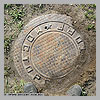 Exotic old sewer cover